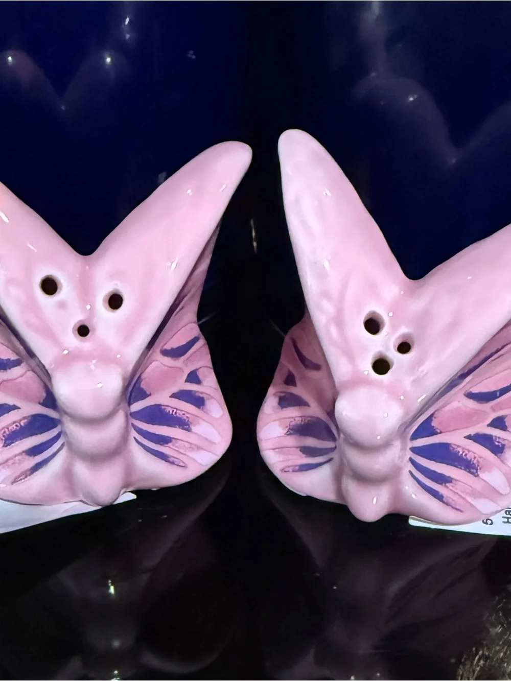 Mini monarch butterfly salt and pepper shakers so cute pink purple